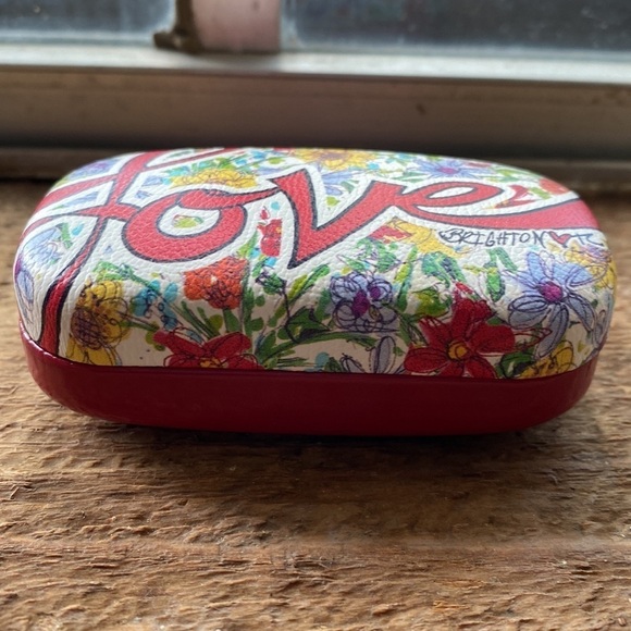 Brighton “Love in Bloom” floral and red small snap case - Picture 2 of 5